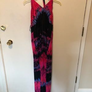 Baby Phat Plus Maxi Tie Dye Halter Dress - 1X BNWT
